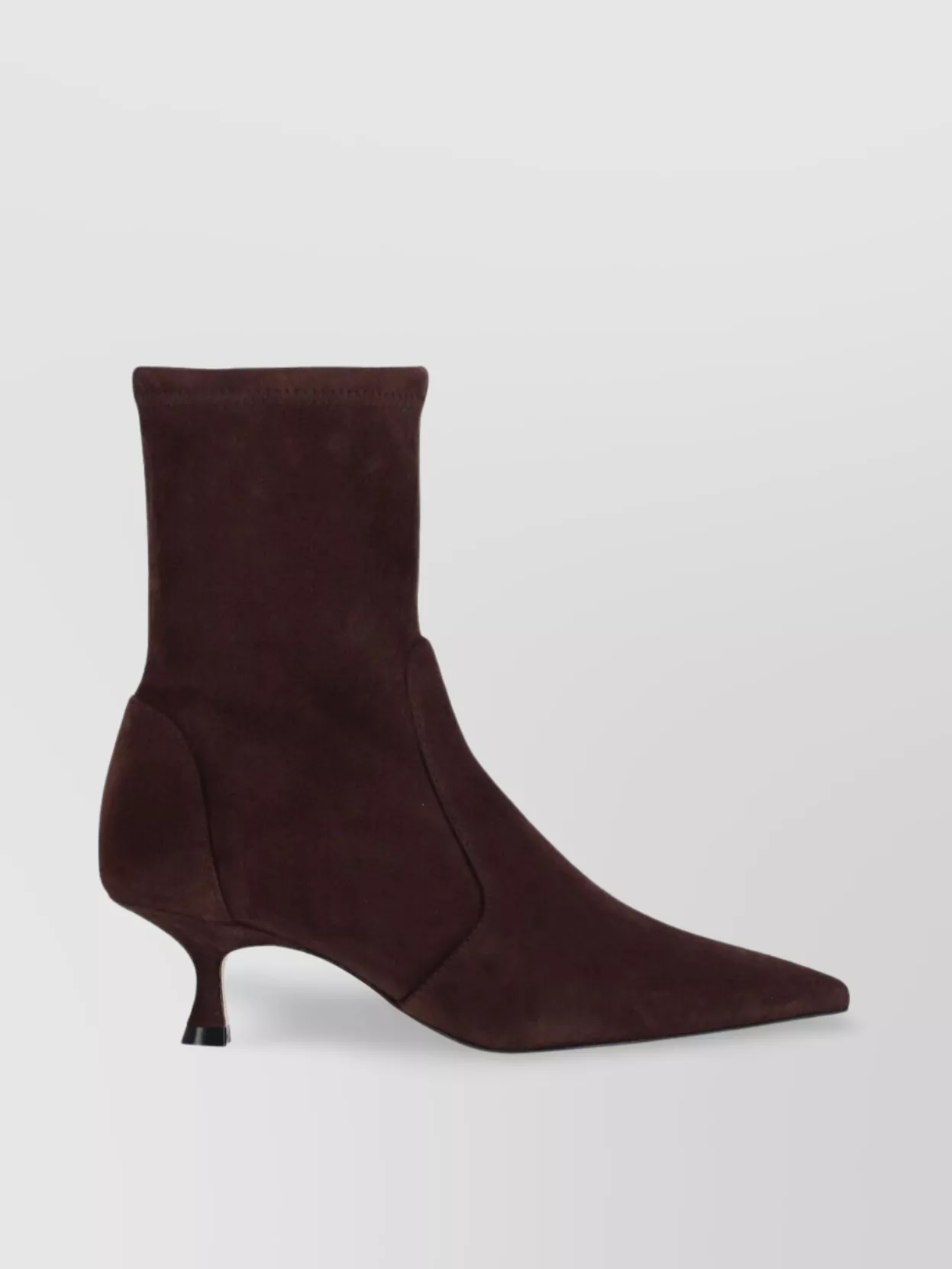 Stuart Weitzman Pointed Toe Kitten Heel Ankle Boots