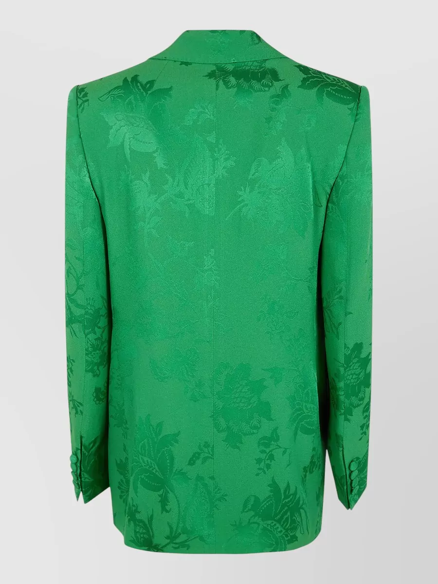 Etro Floral Print Double Breasted Outerwear