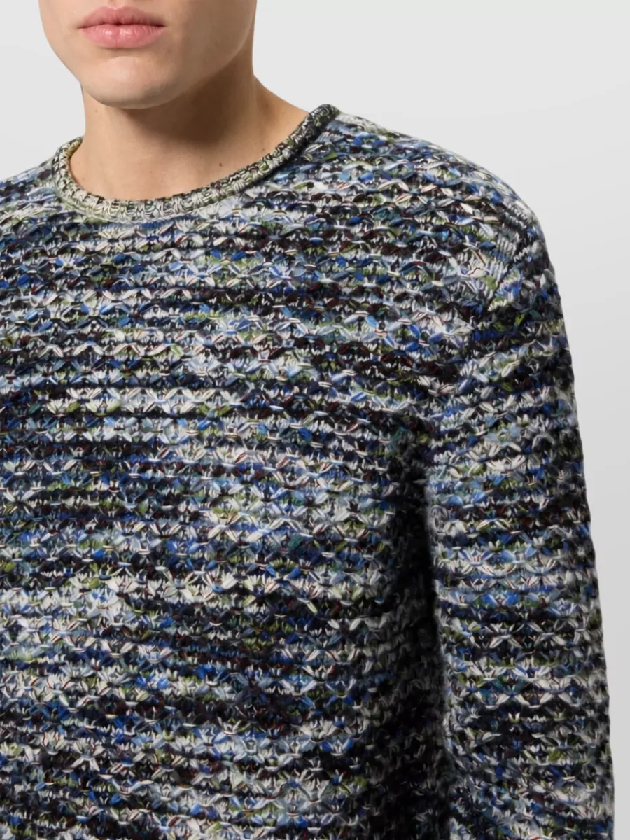 Missoni Wool Zigzag Knit Crewneck Sweater