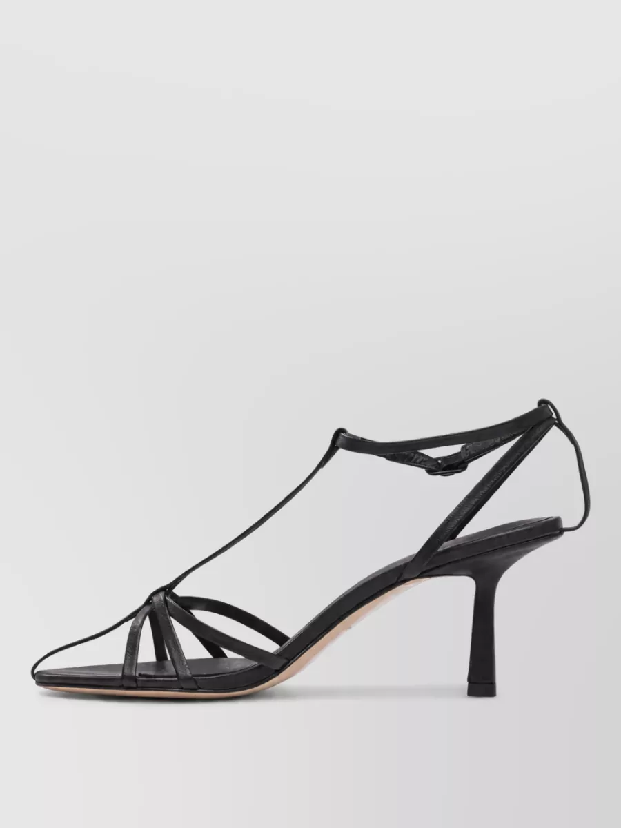 Studio Amelia Leather Heeled Sandals