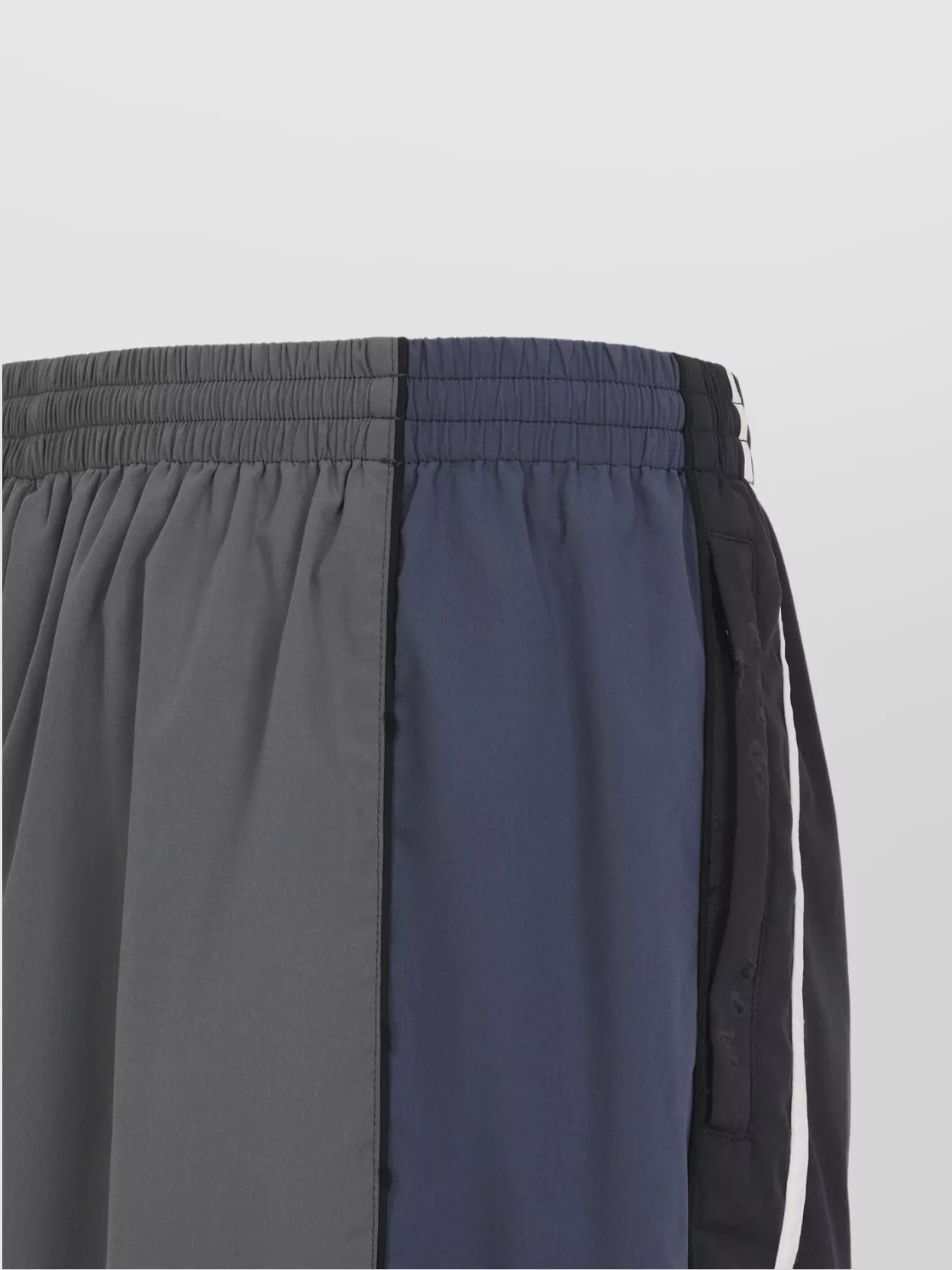 Balenciaga Sporty Trousers Featuring Side Stripes In Blue