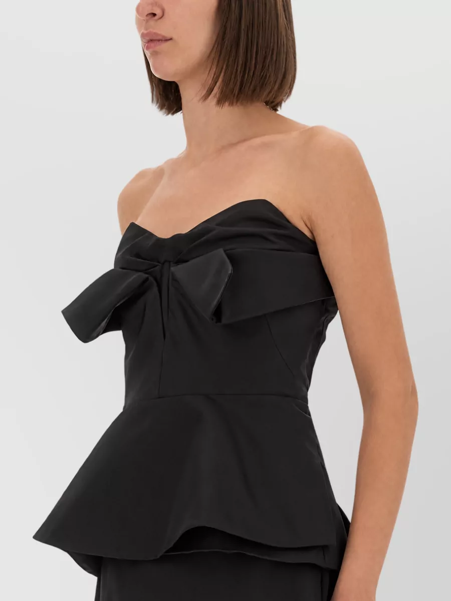 Alexander Mcqueen Silk Strapless Mini Dress