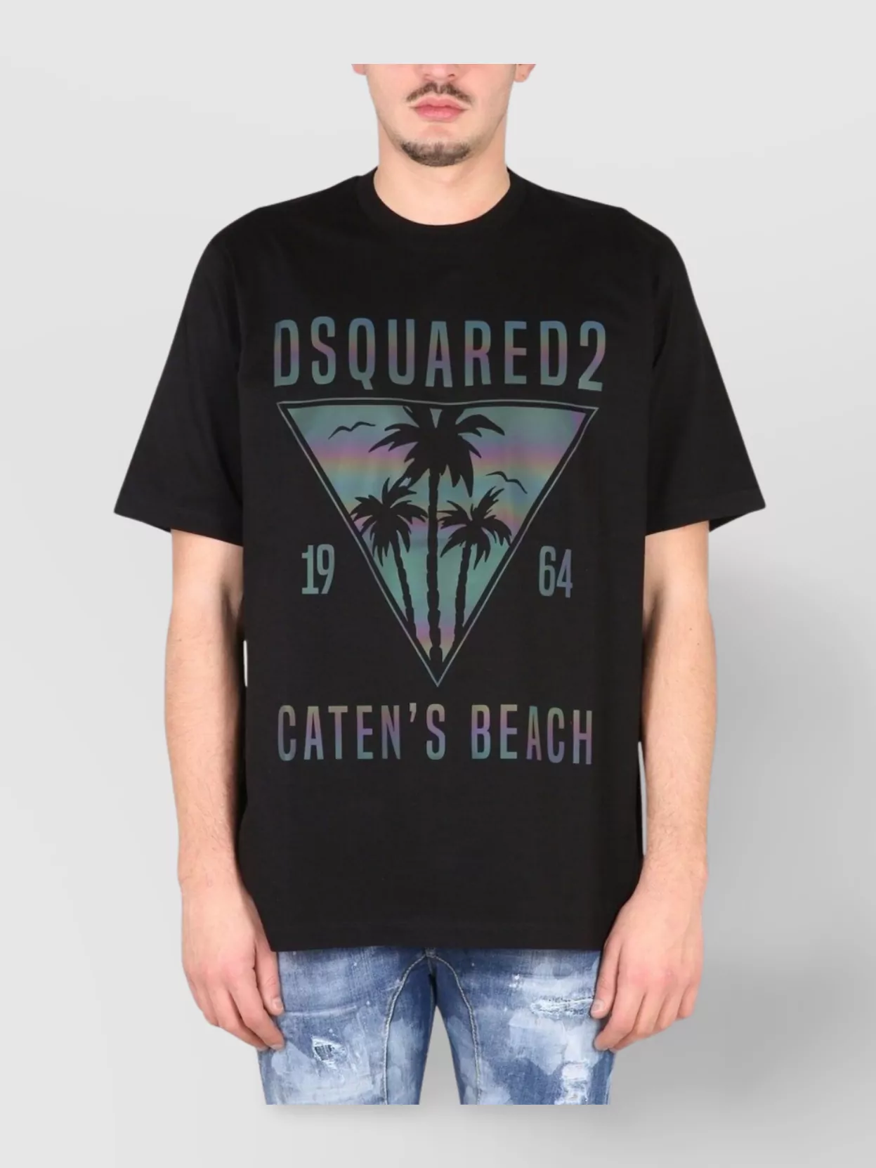 Dsquared2 Man T-shirt Black Size Xxl Cotton In Black