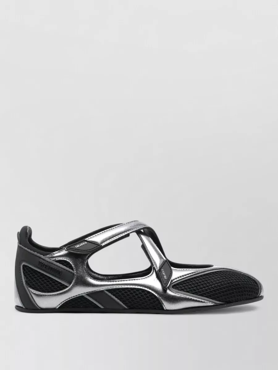 The Attico Leather Slip-On Ballerina Flats