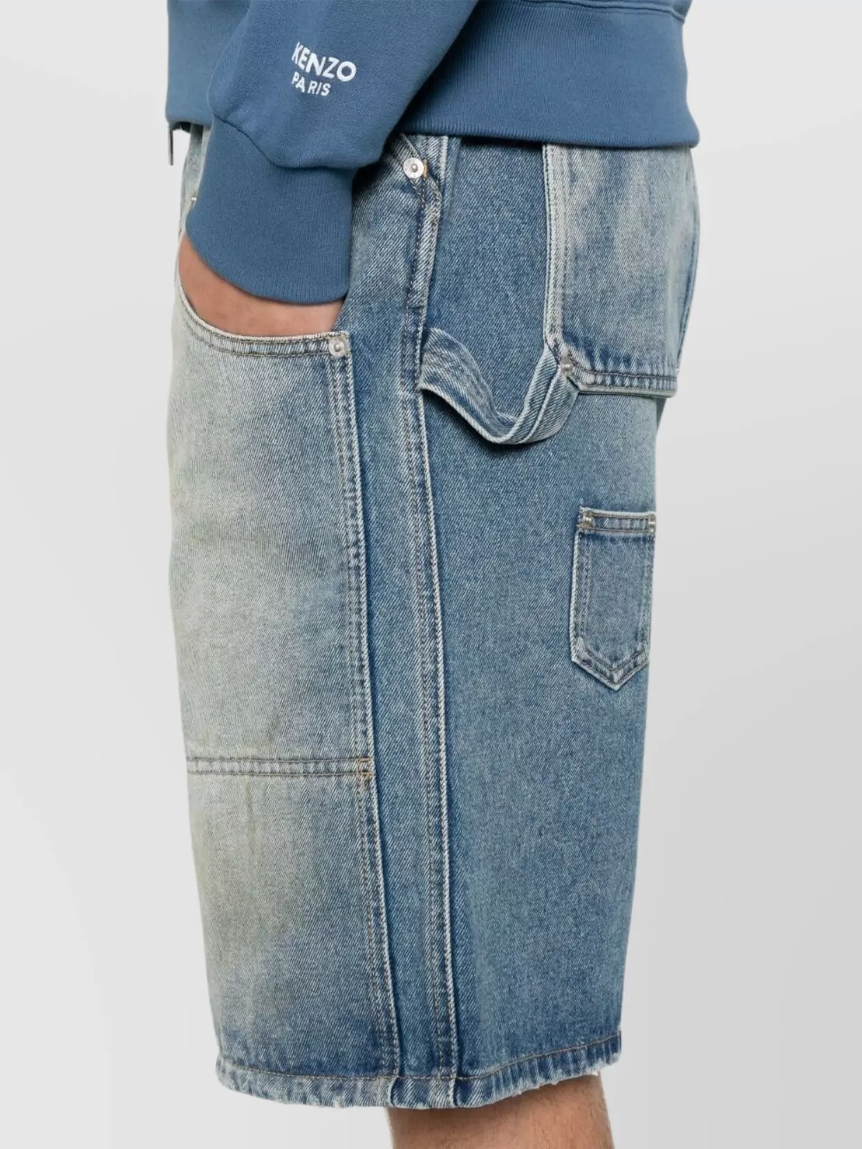 Moschino Straight Cut Shorts Multiple Pockets