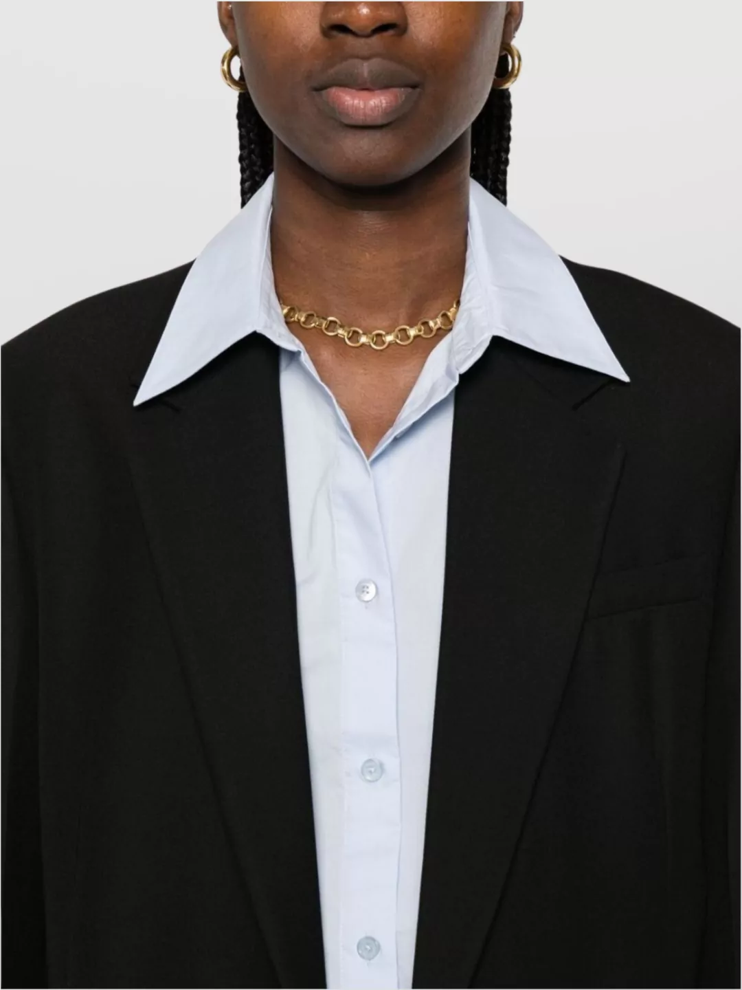 Totême Single-Breasted Wool Blazer Featuring Vent