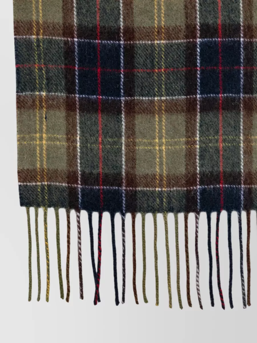 Barbour Wool Tartan Scarf And Glove Set