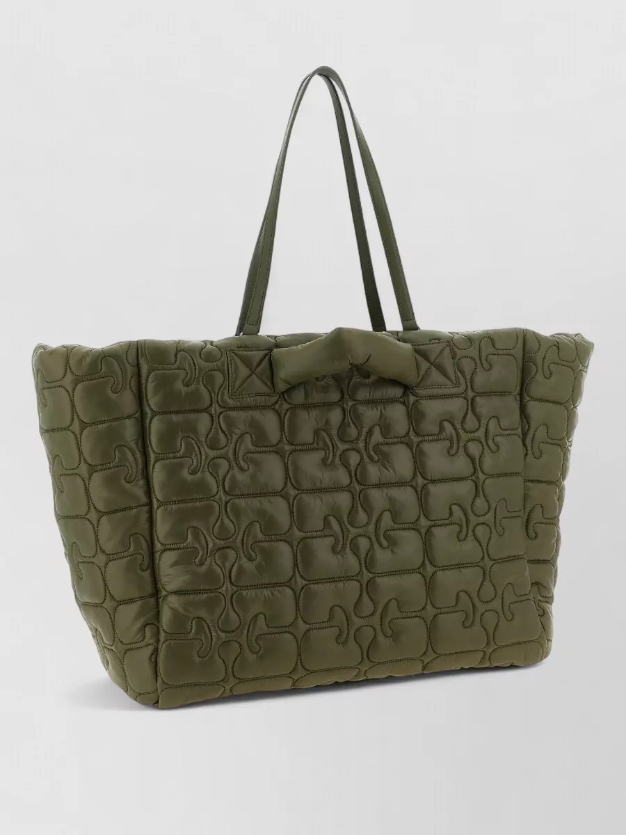 Ganni Na Quilted Xxl Tote Bag