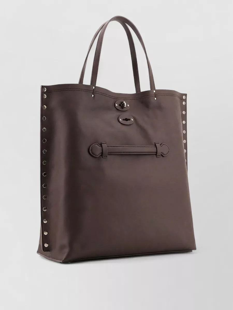 Zanellato A Spasso Leather Tote Shopping Bag