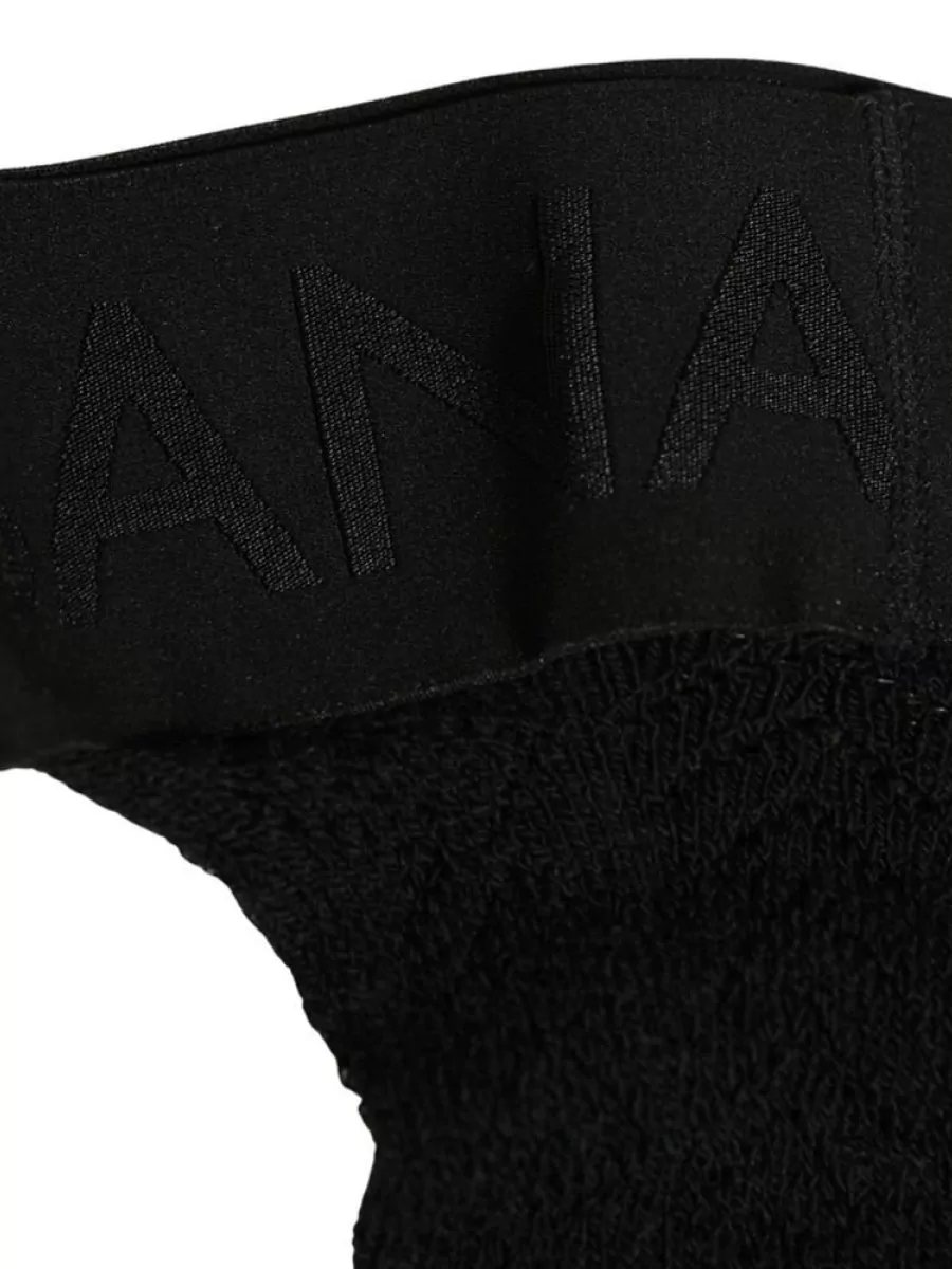 Dolce&Gabbana Wool Logo Calf Socks