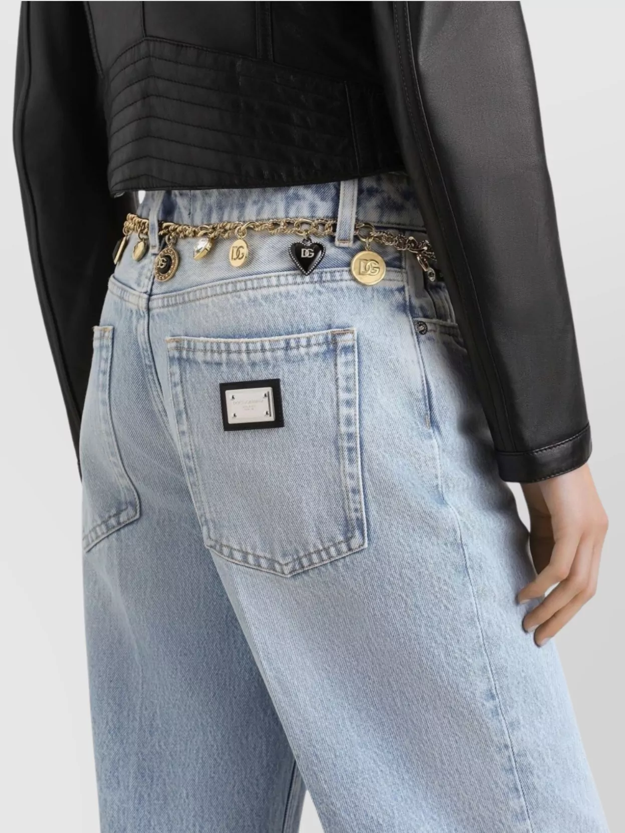 Dolce&Gabbana Oversized Five Pockets Denim Trousers