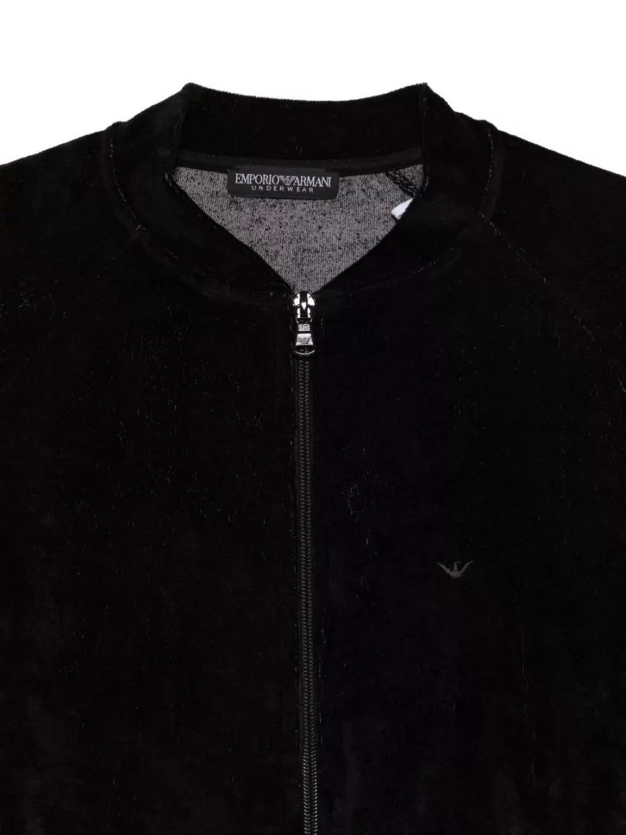 Emporio Armani Velvet Bomber Jacket