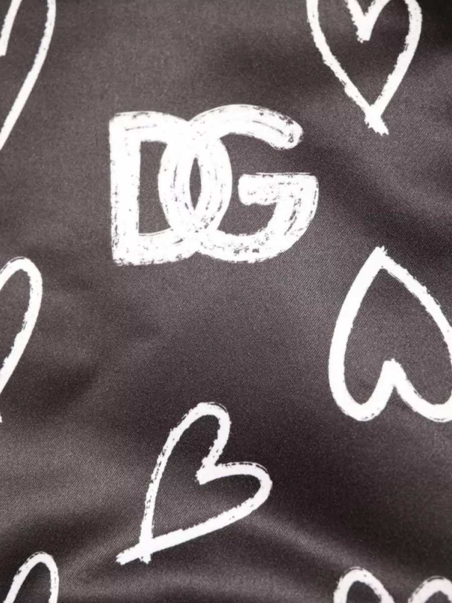 Dolce&Gabbana Heart Print Bomber Jacket