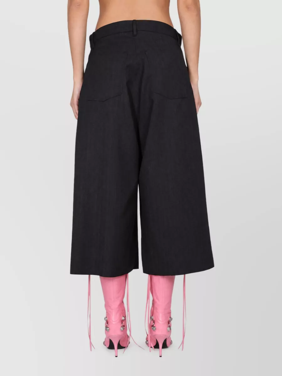 Balenciaga Wool Wide-Leg Trousers