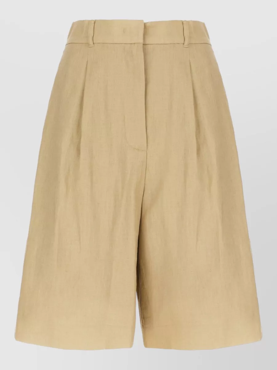 S Max Mara linen bermuda shorts