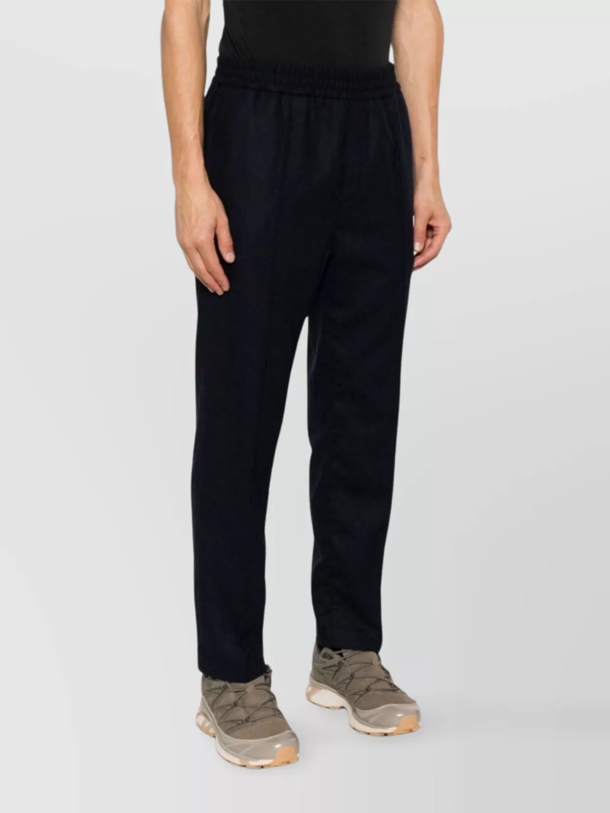 A.p.c. Elasticated Flannel Trousers Raised Stitching