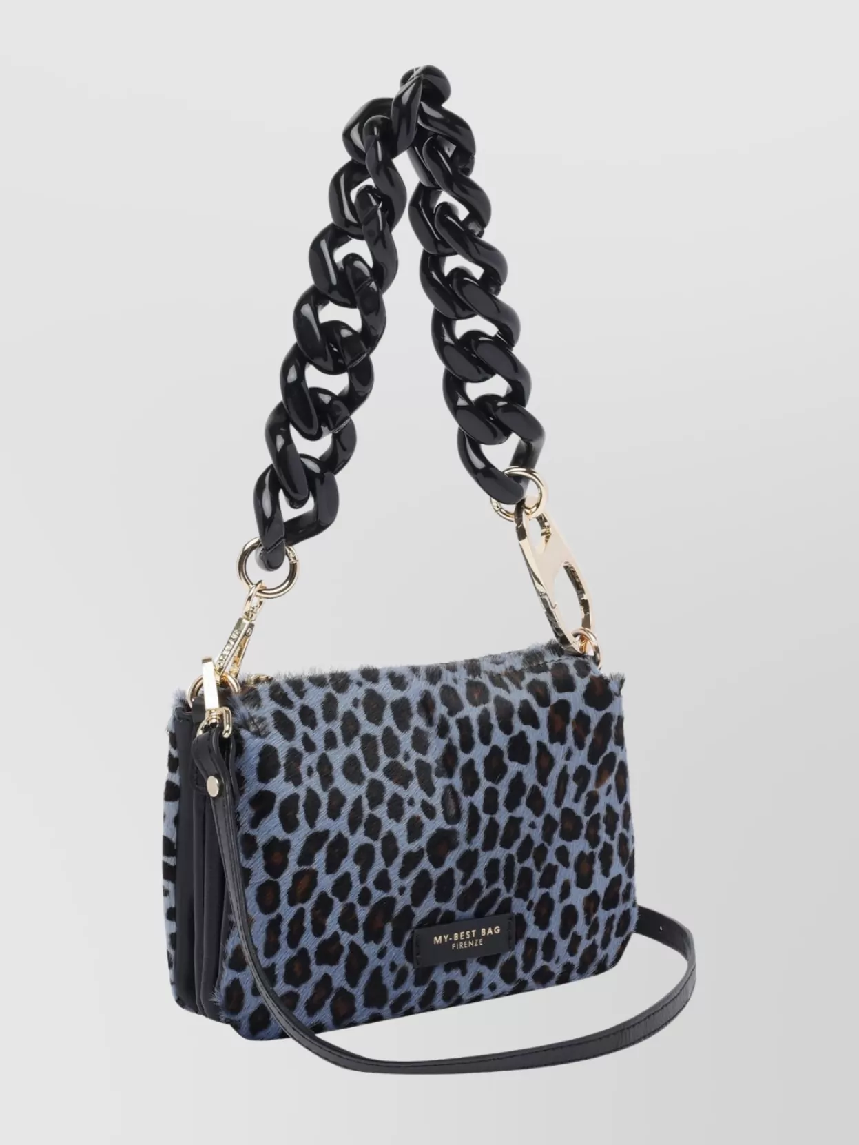 My Best Bag Firenze Animal Print Shoulder Bag With Chain Strap
