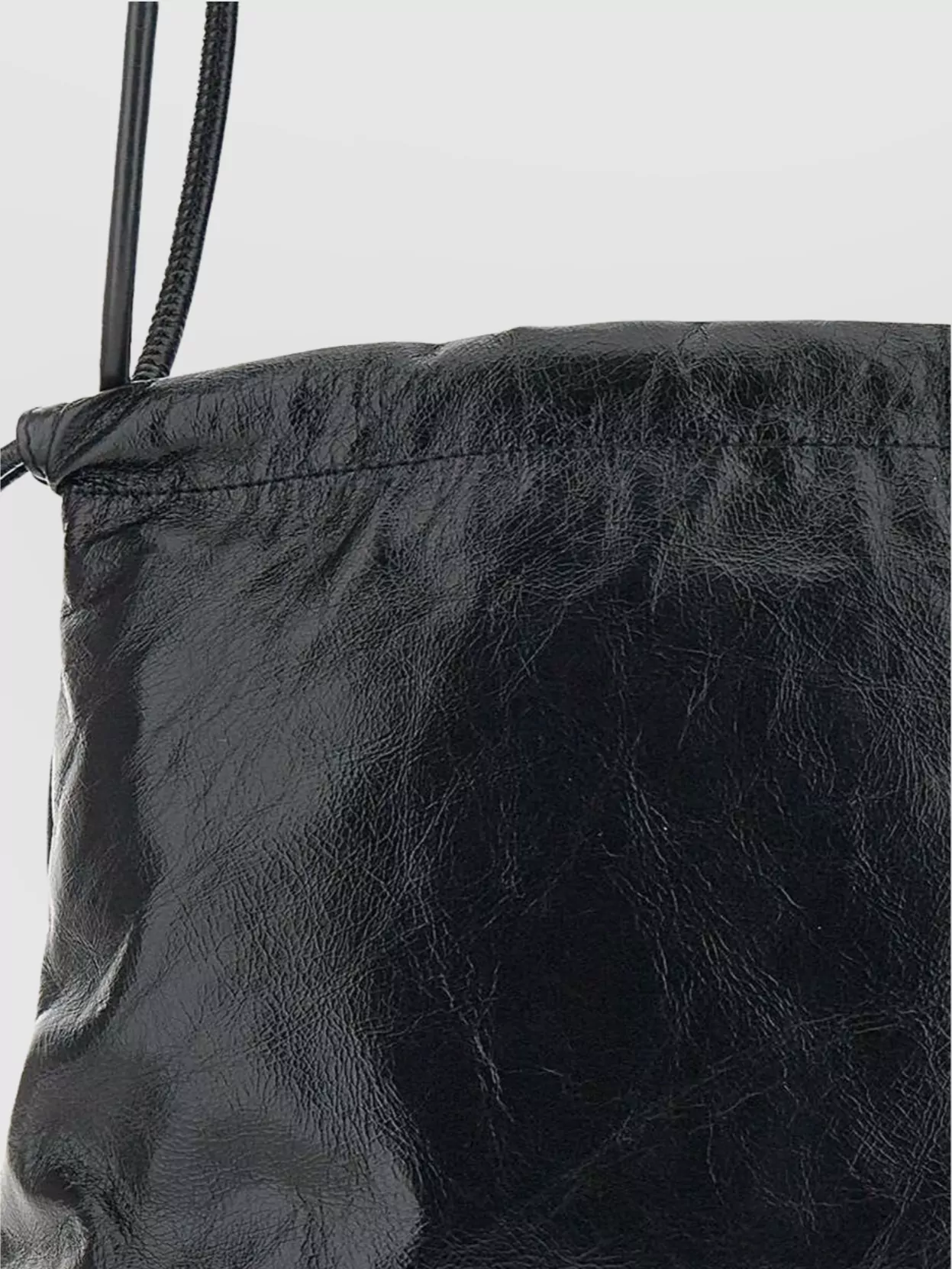 Diesel Scrunch-D Leather Shoulder Bag