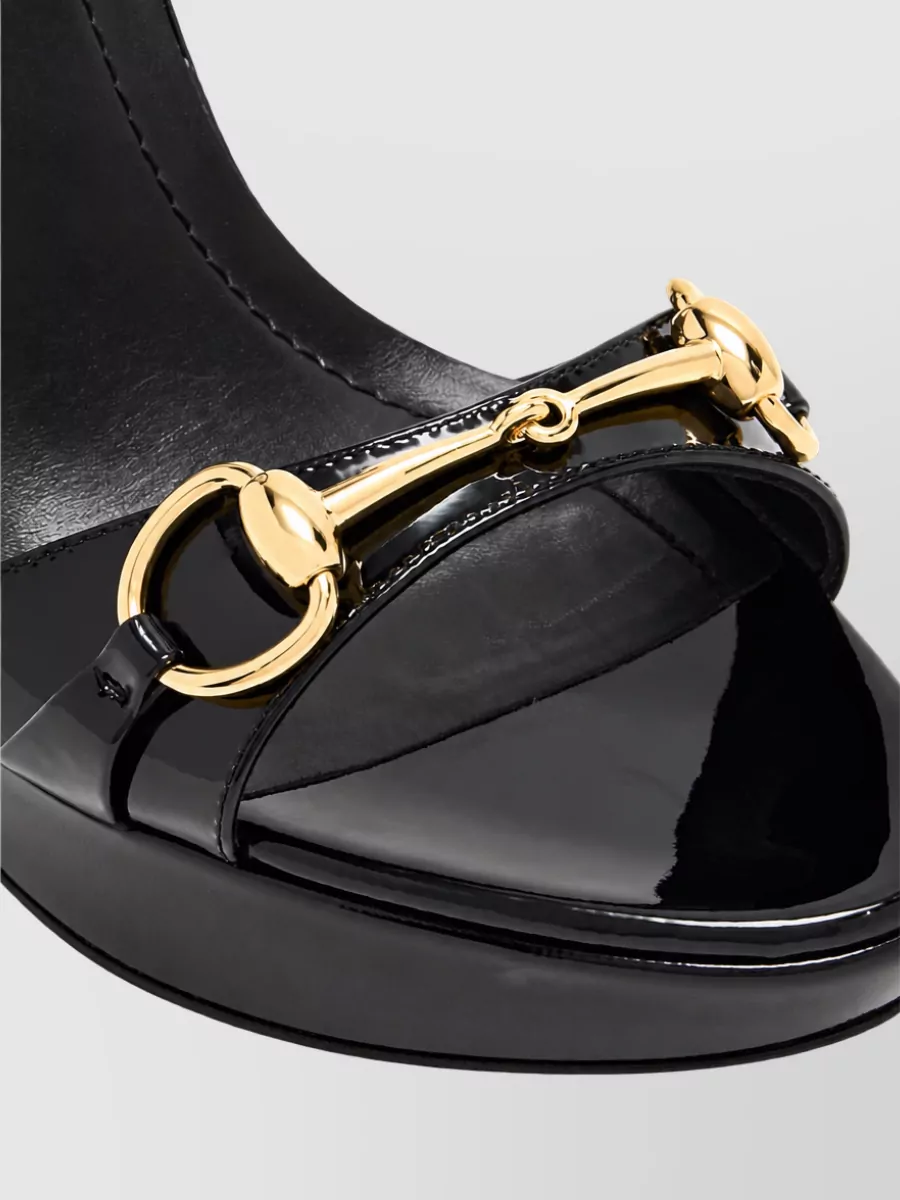 Gucci Leather Platform Sandals