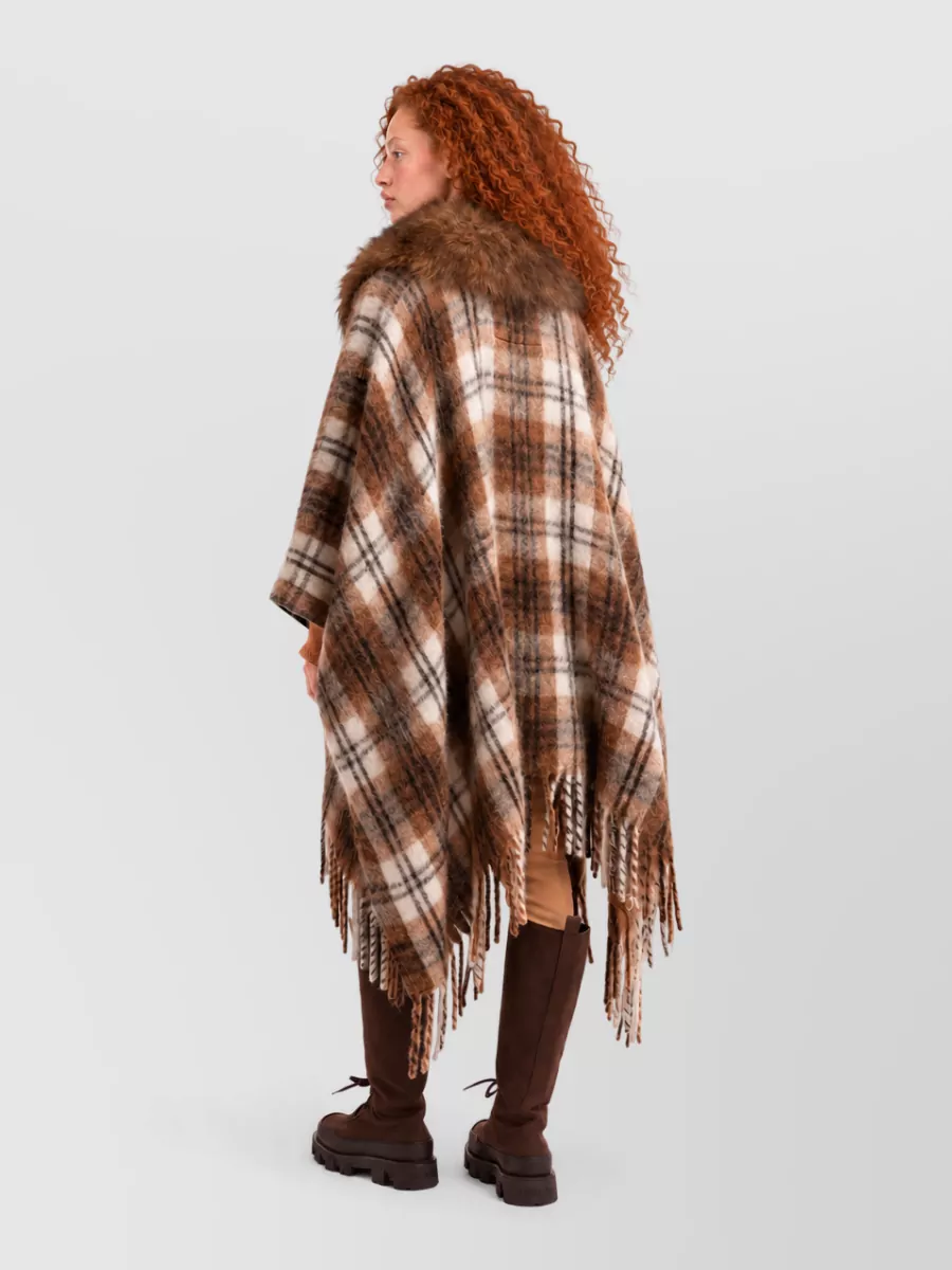Moncler Mohair Alpaca Virgin Wool Cape