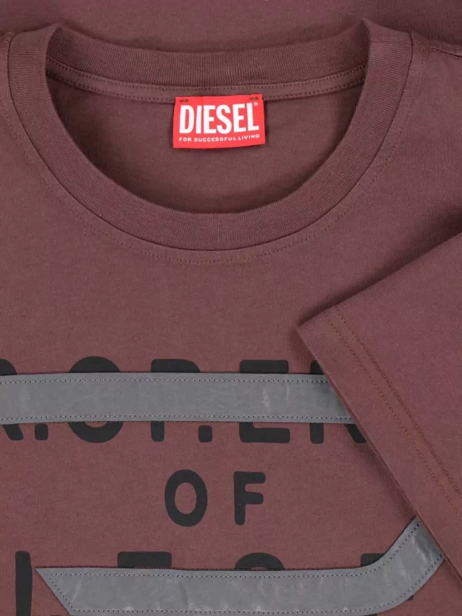 Diesel Crew Neck T Shirt Graphic Print Design