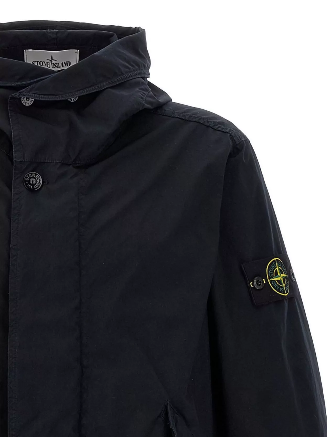 Stone Island Light Compact Touch Poly-tc Casual Jackets And Parka Blue