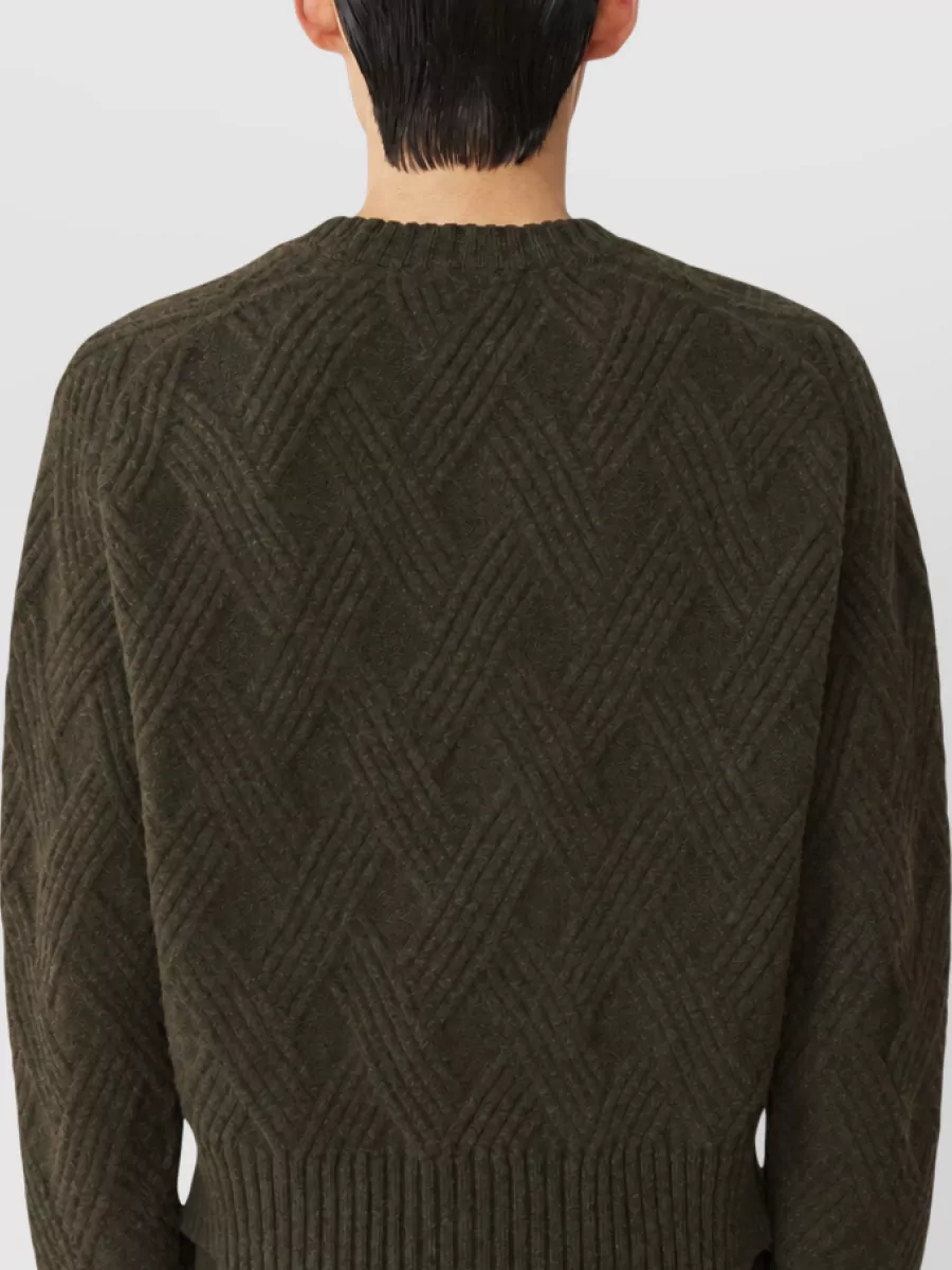 Lanvin Cable-Knit Wool Crew-Neck Jumper