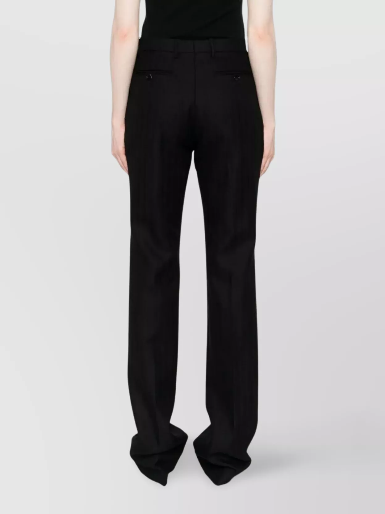 Tom Ford Tailored Straight Leg Trousers Pockets
