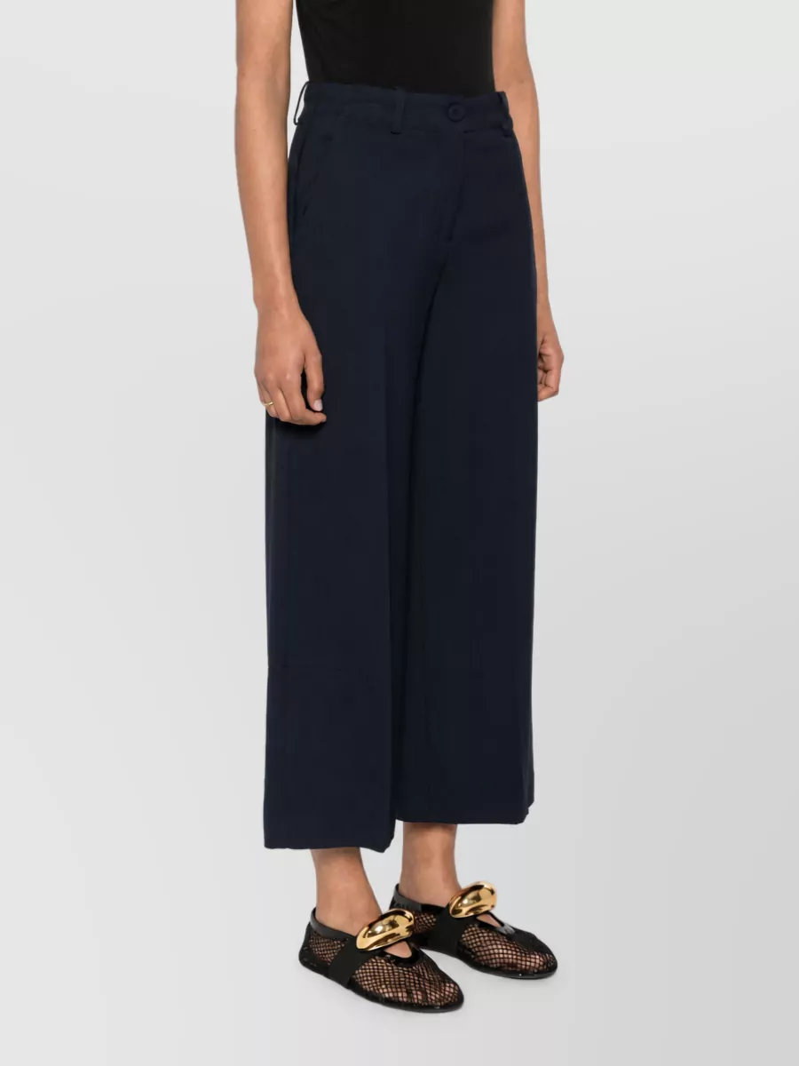 Erika Cavallini Cady Cropped Wide-Leg Trousers