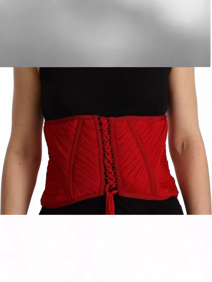 Dolce&Gabbana silk pleated corset top