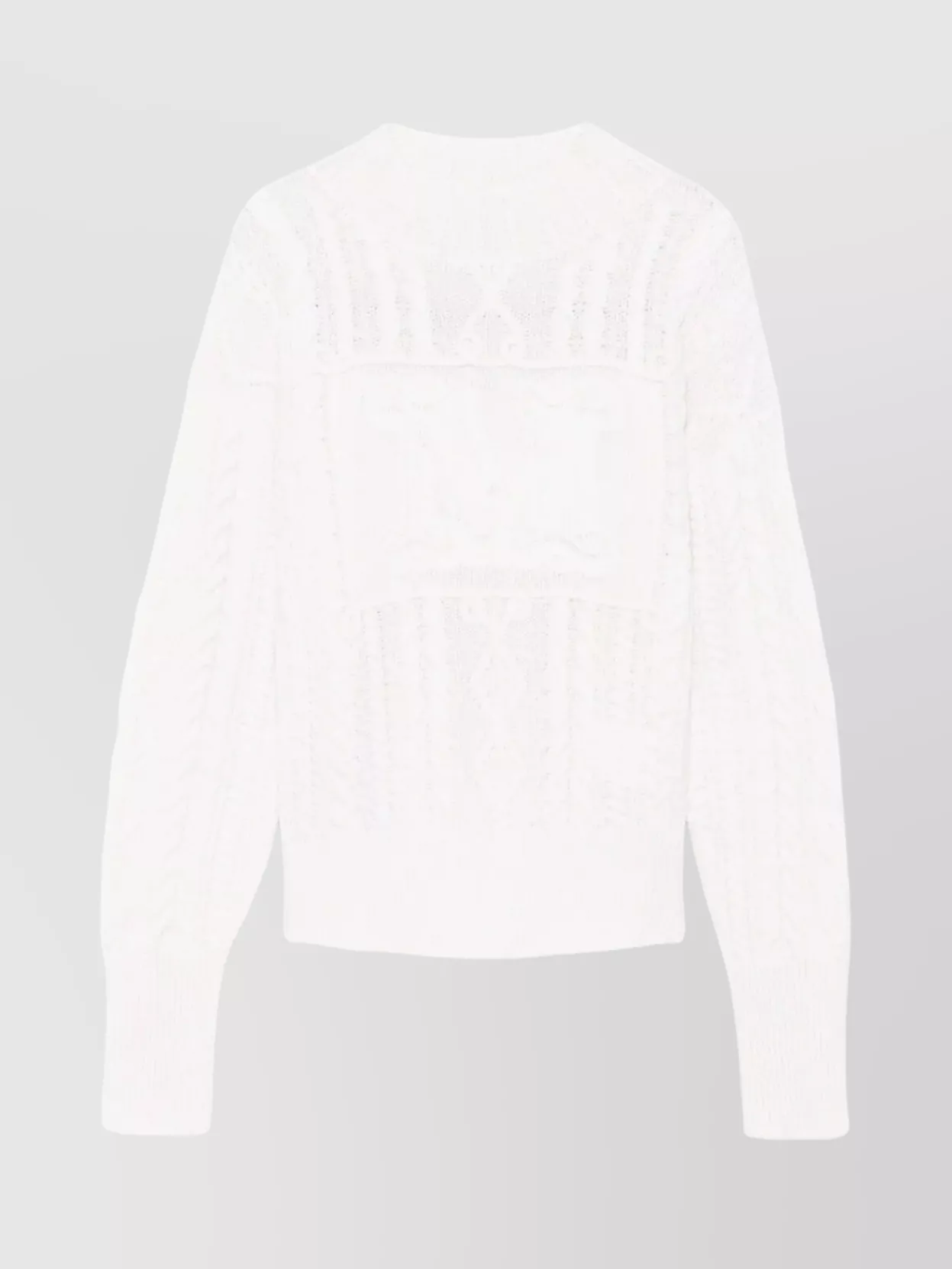 Max Mara Cable Knit Crew Neck Long Sleeve