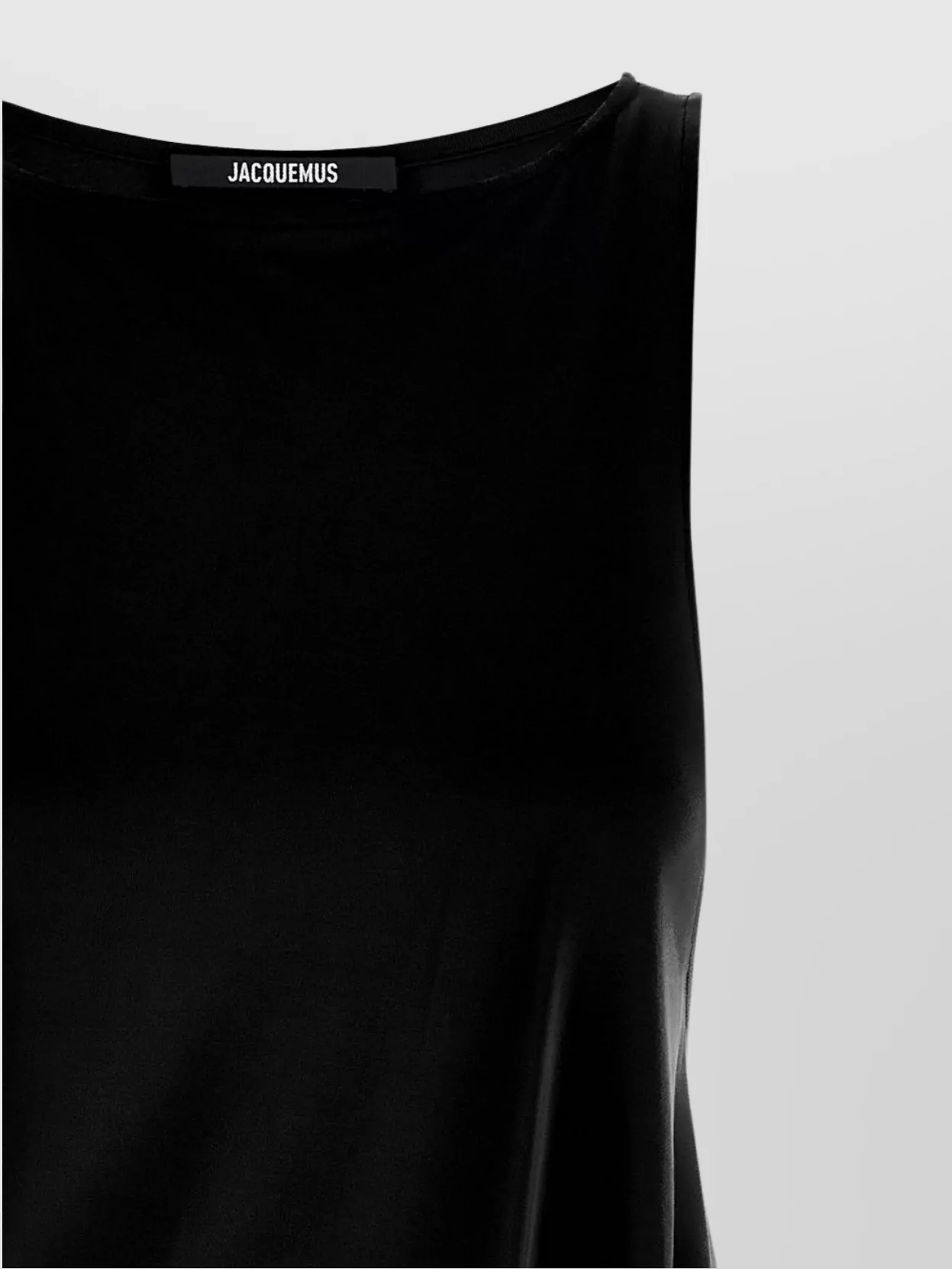 Jacquemus Draped Sleeveless Peplum Dress With Asymmetrical Hem