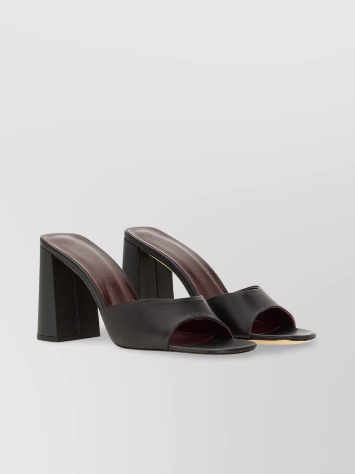 STAUD "SLOANE" OPEN TOE BLOCK HEEL SANDALS