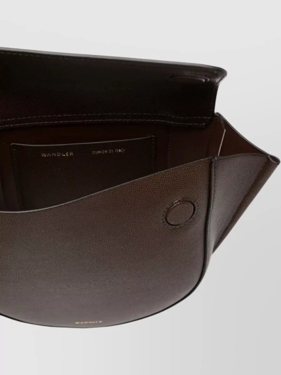 Wandler Hortensia Mini Leather Clutch Bag