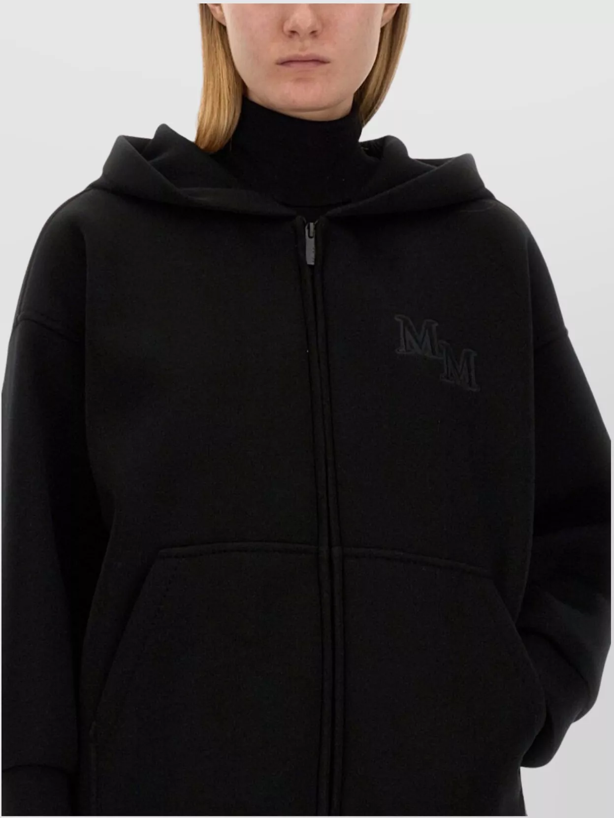 Max Mara Hooded Jacket With Front Pockets And Long Sleeves