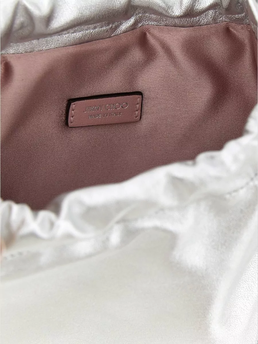 Jimmy Choo Mini Bucket Bag Chain Strap Bow Handle