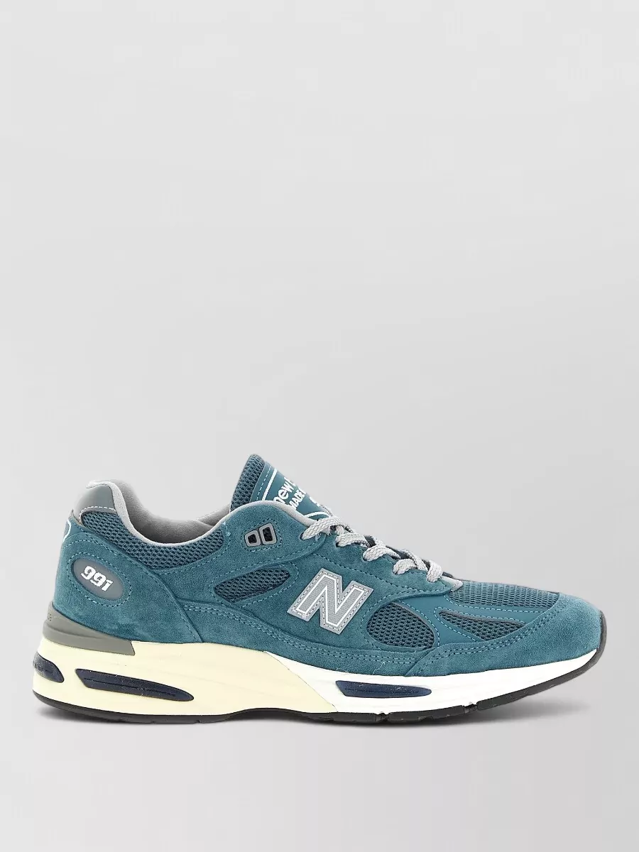 New Balance Uk 991V2 Sneakers Mesh Suede Design
