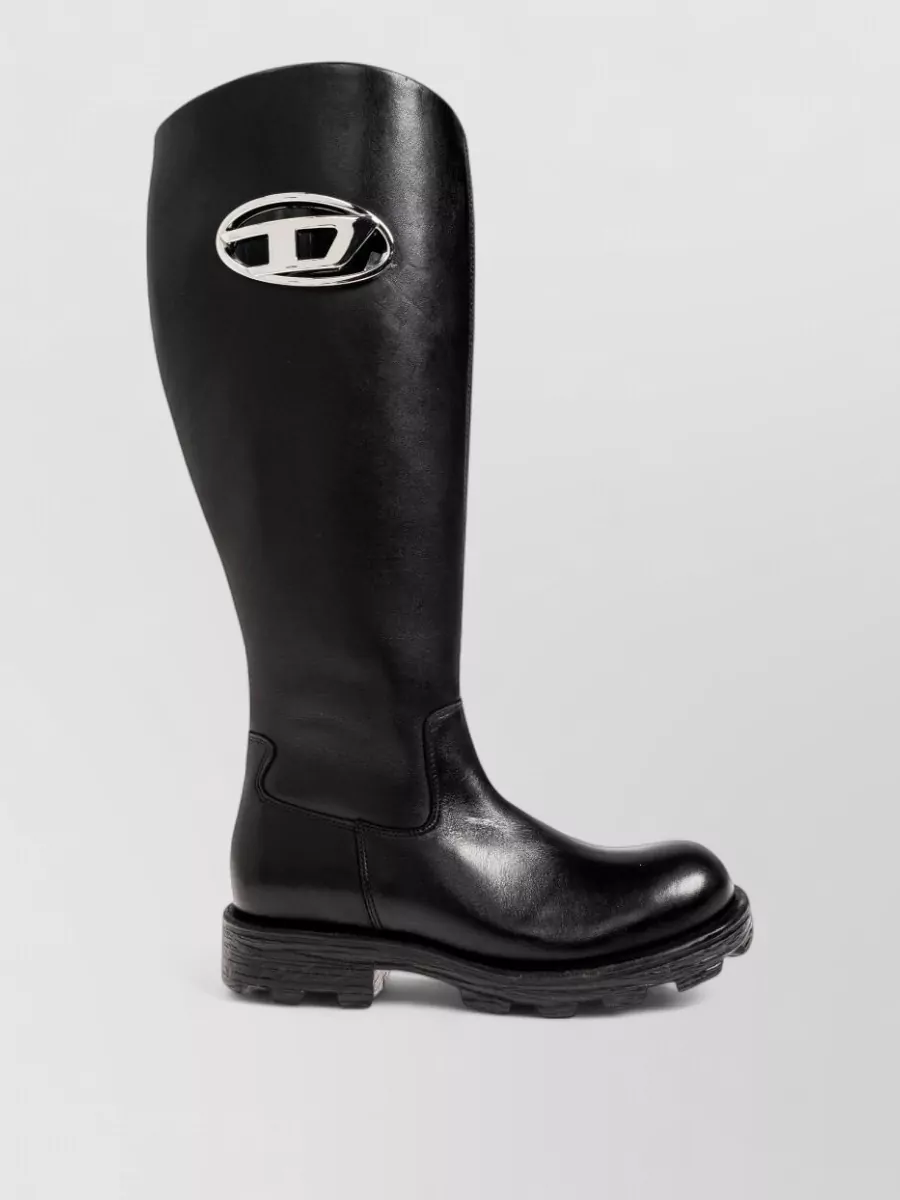 Diesel Leather Ankle Boots