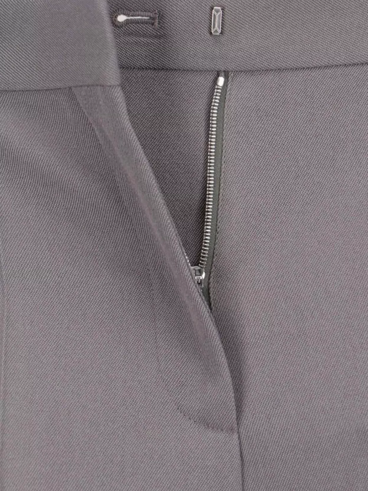 Calvin Klein Straight Leg Trousers With Belt Loops And Pockets