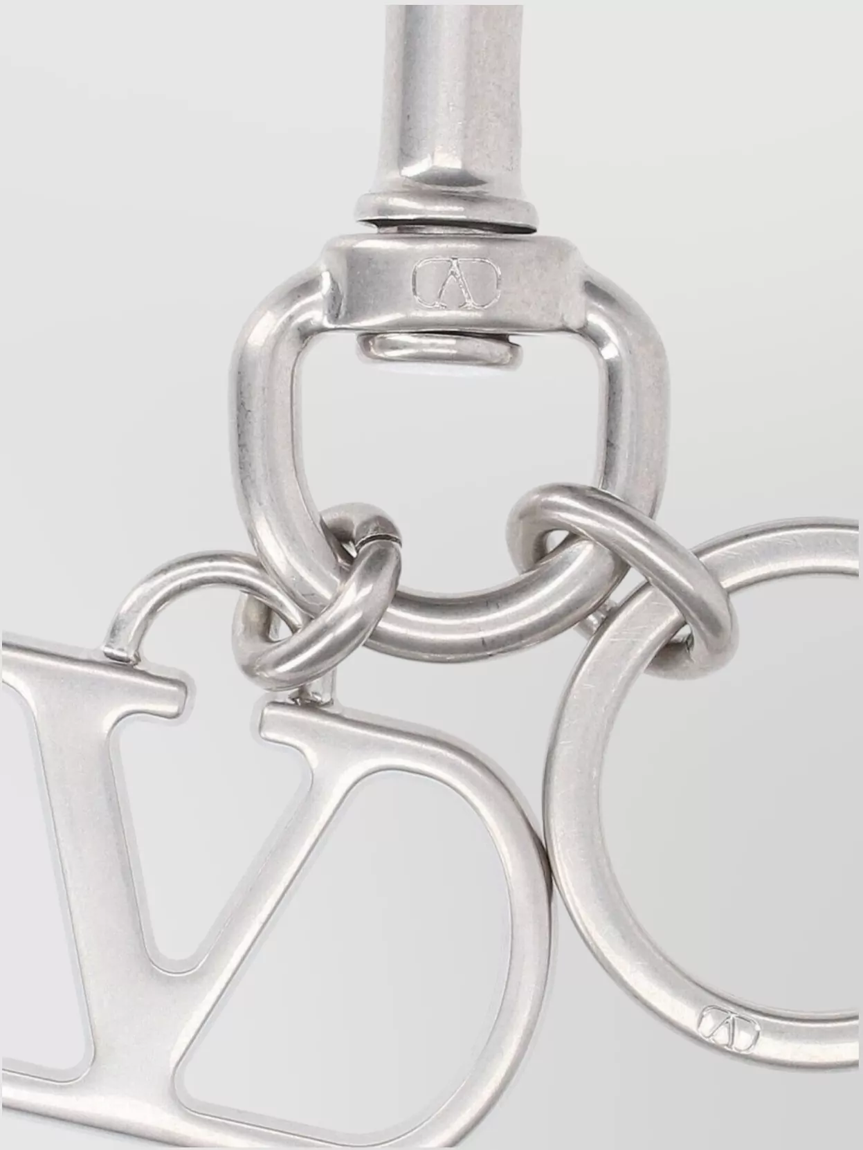 Valentino Key Holder With Metallic Keyring Attachment