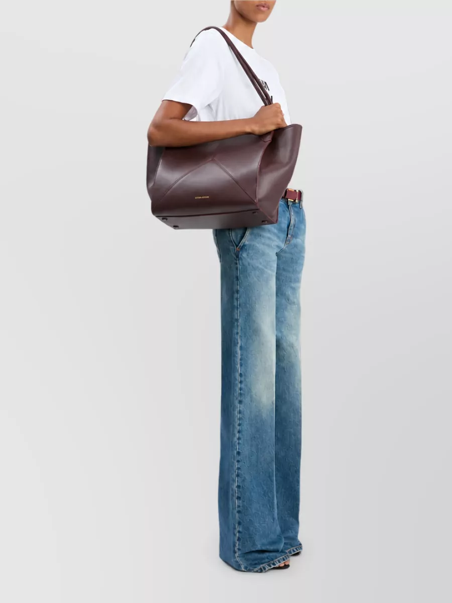 Victoria Beckham Victoria Calf Leather Shoulder Bag