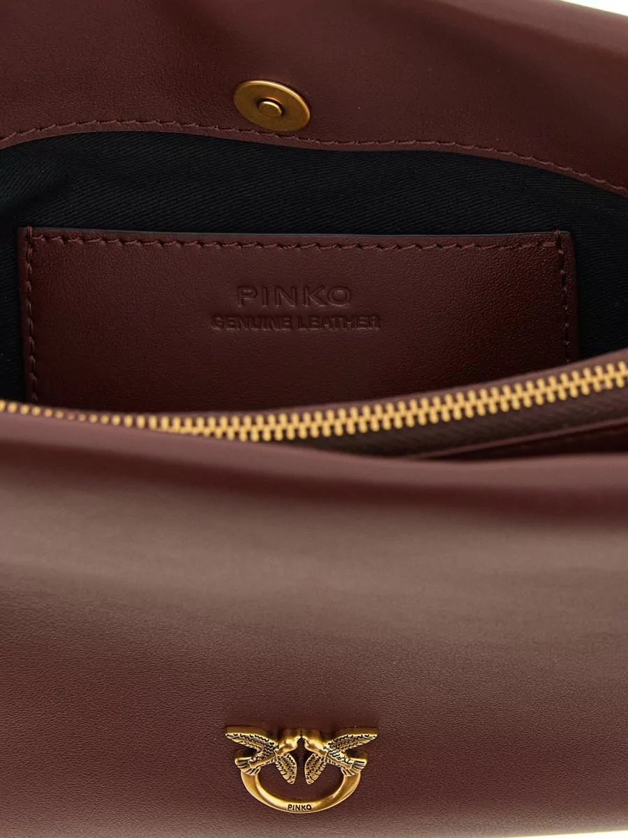 Pinko Na Leather Mini Shoulder Bag