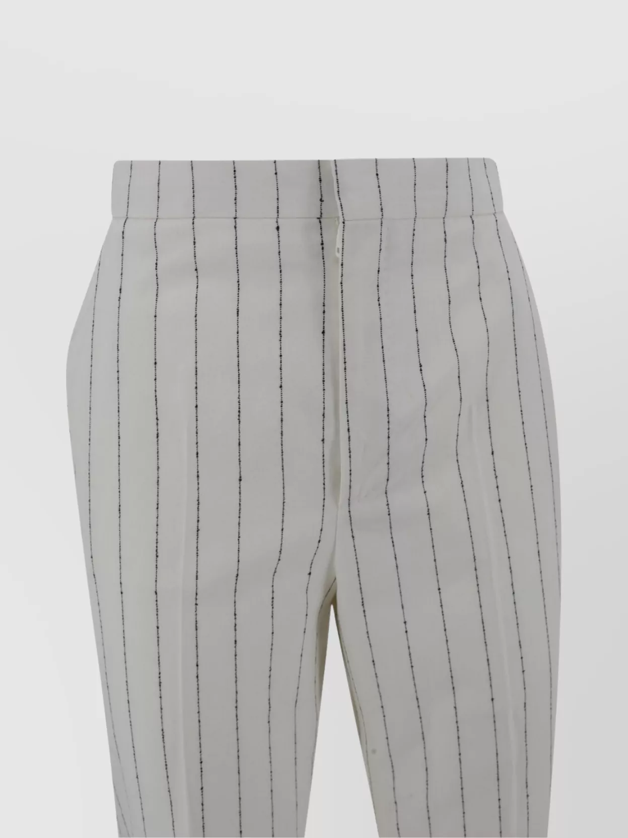 TAGLIATORE STRIPED PATTERN TROUSERS WITH BACK AND SIDE POCKETS
