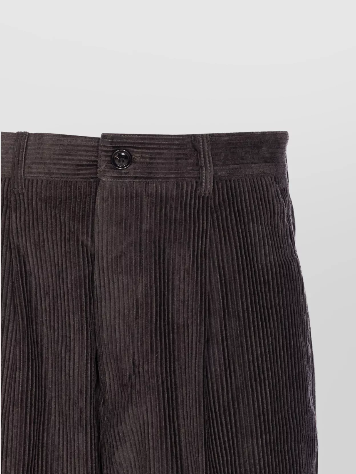 Ami Paris Textured Velvet Effect Trousers With 5 Pockets