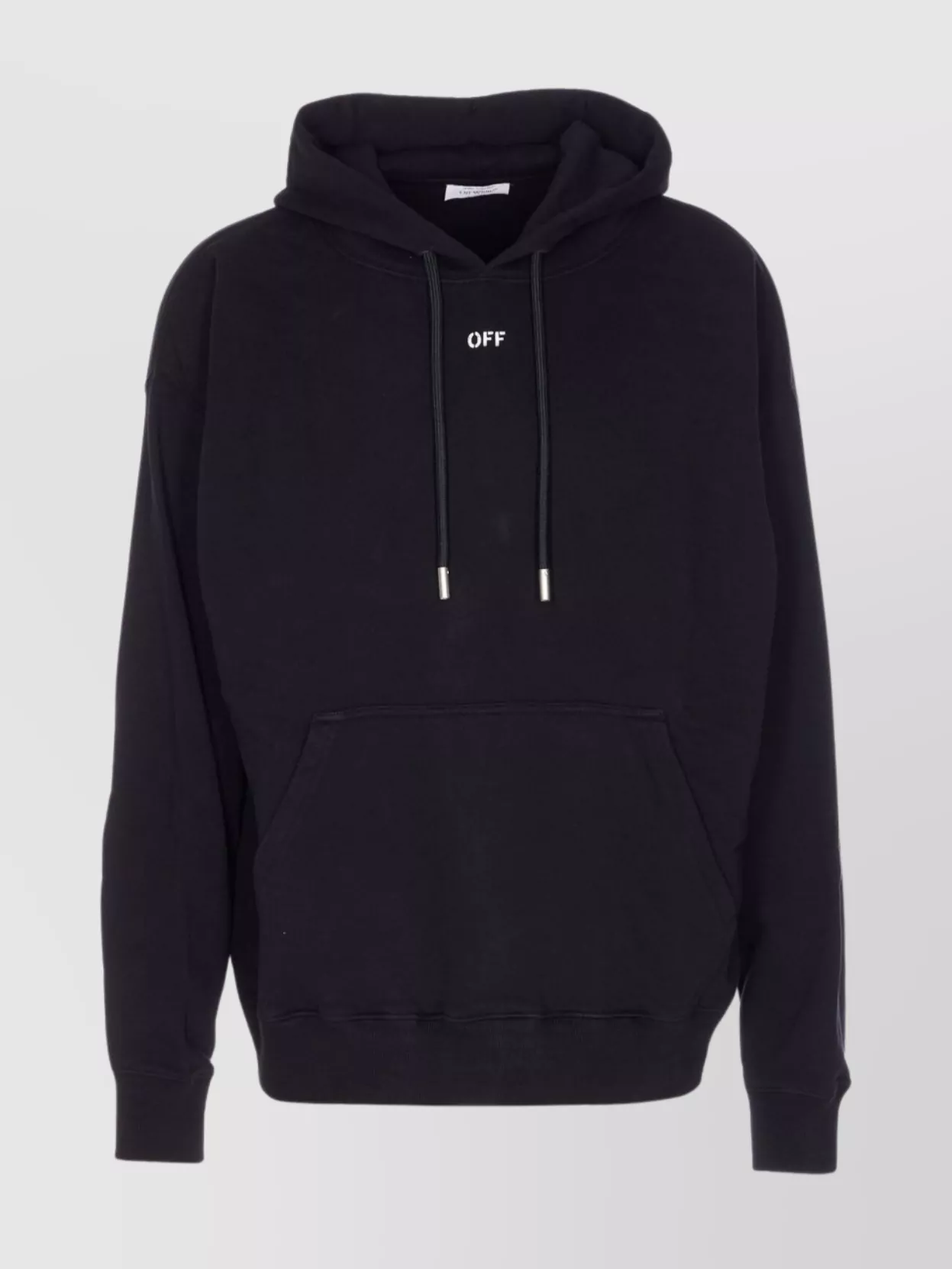 Off-white Hooded Sweater Kangaroo Pocket In Gray