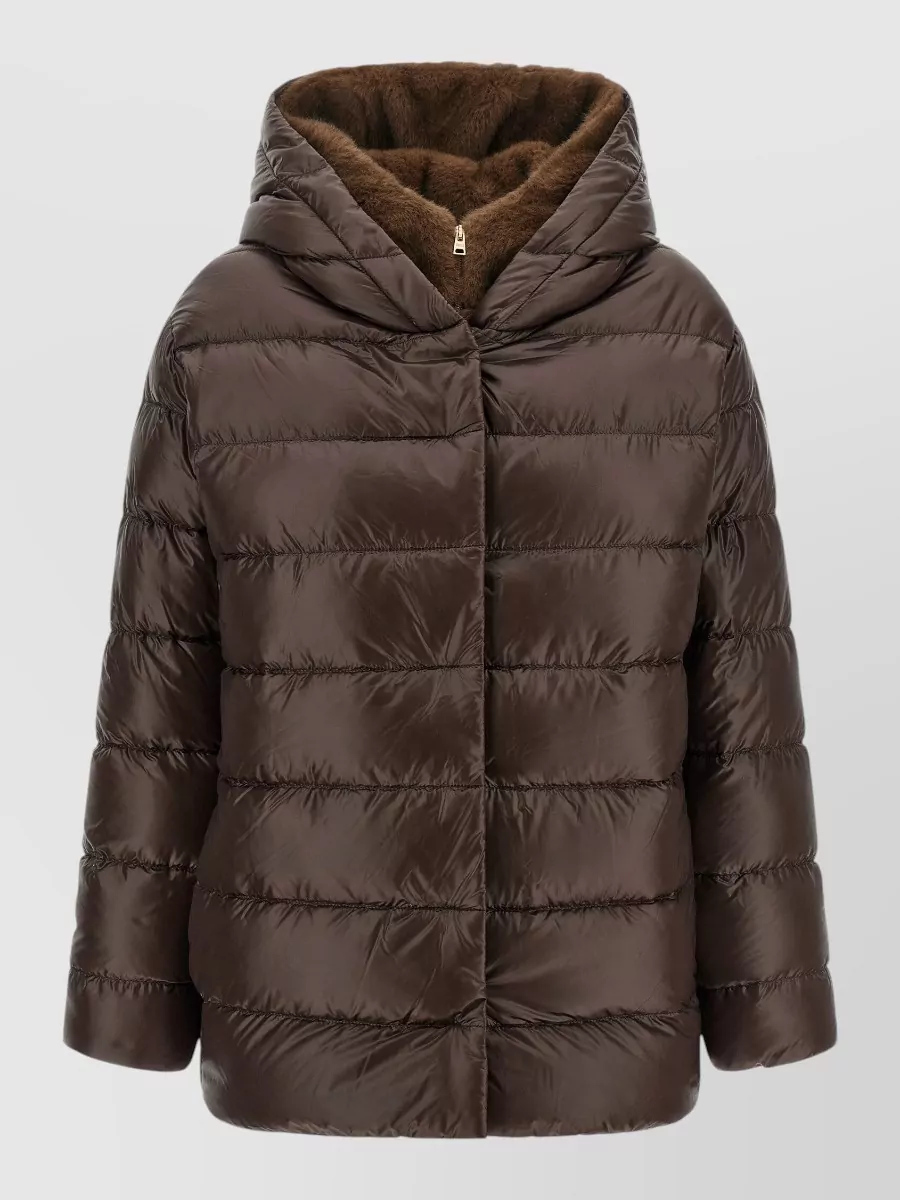 Herno down quilted hooded puffer jacket