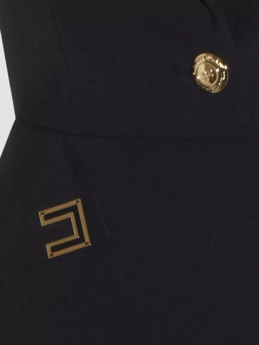 Elisabetta Franchi Knee Length Dress Fitted Waist Lapels