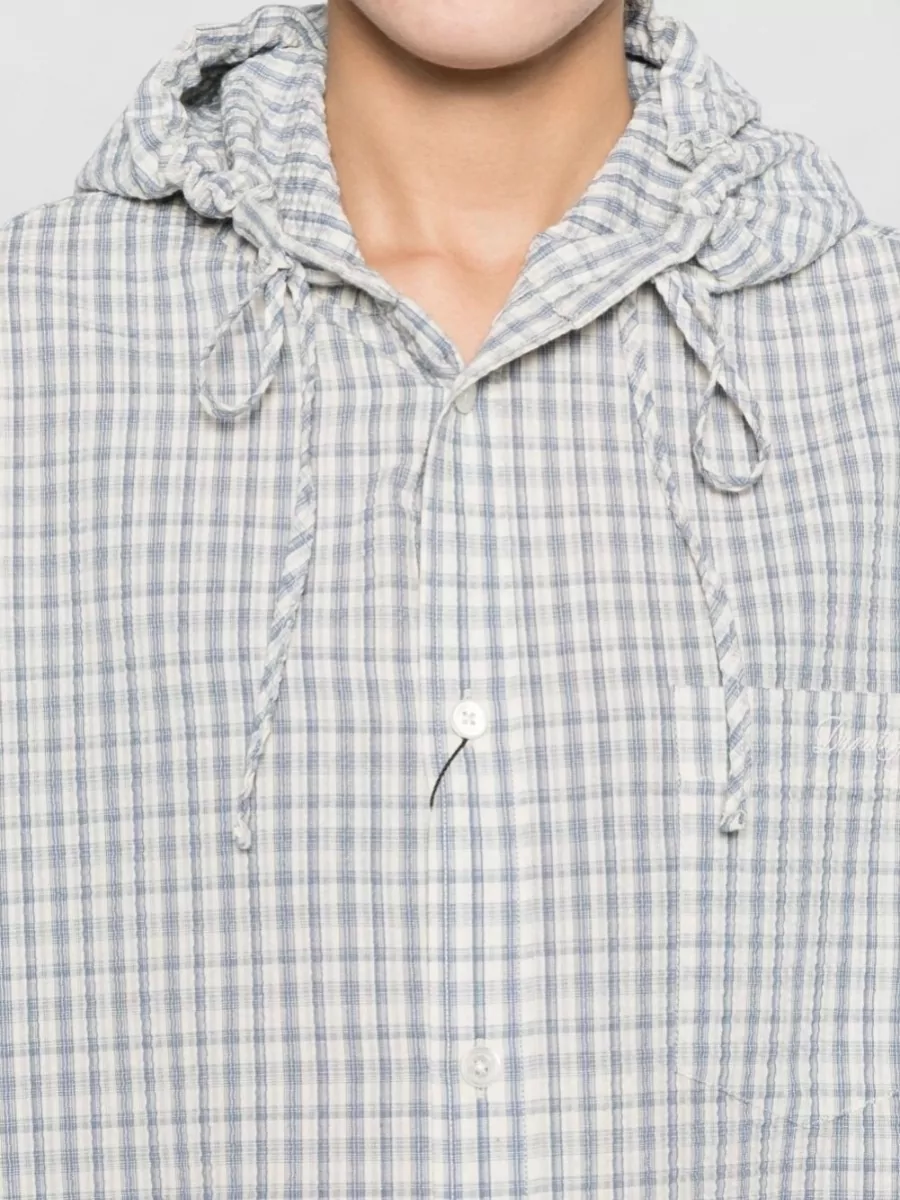 Dunst Checked Hooded Shirt Jacket