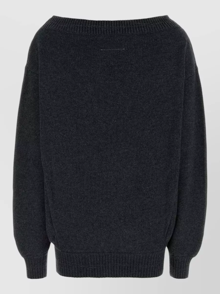 Mm6 Maison Margiela wool off-the-shoulder mini dress