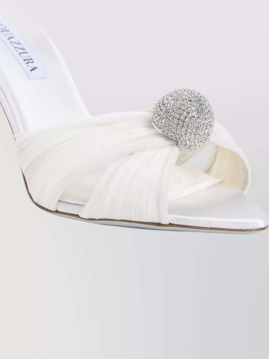 Aquazzura Crystal-Embellished Mules